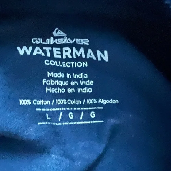 Quiksilver Teal Crewneck Short Sleeve Tee with Chest Logo - Picture 3 of 3